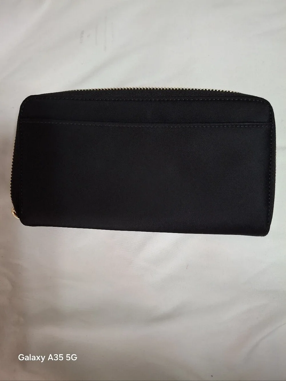 Kate Spade Chelsea Black Nylon zip around wallet
